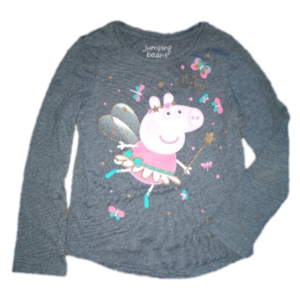 Jumping Beans Peppa Pig Girls Sz. 6 Long Sleeved T Shirt